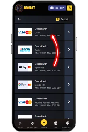 Make deposit
